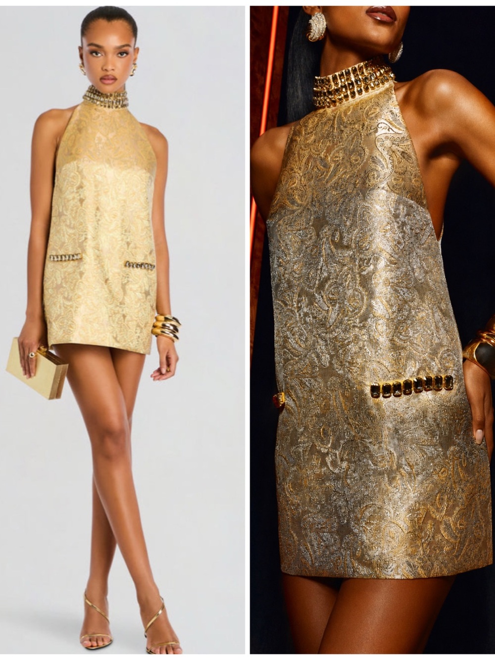 Retrofete Lilou Embellished Dress Size XS